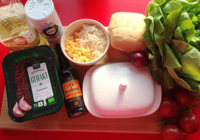 Beef burger sidepic