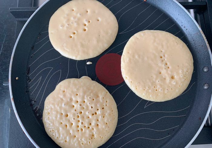 Karnemelk pannenkoeken met peren 20