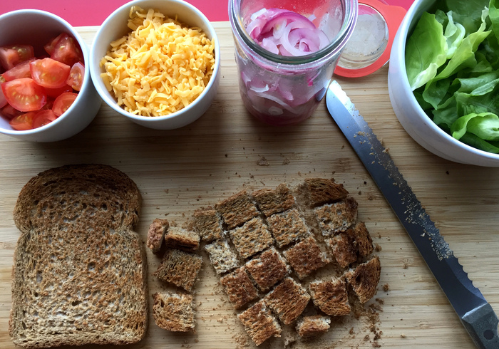 Ploughman's lunch salad 11