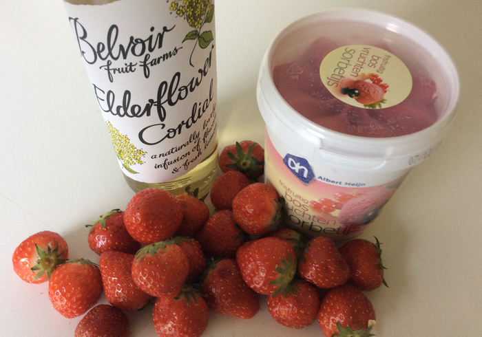 Pink sorbet side
