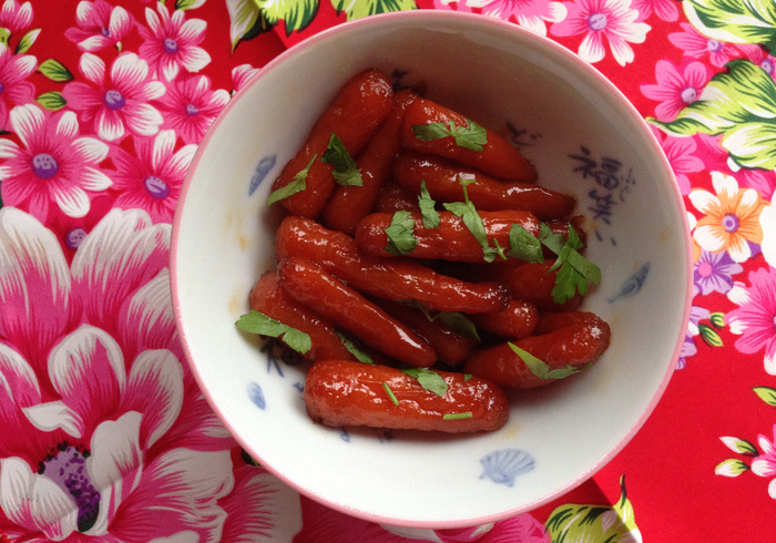 Glazed carrots home