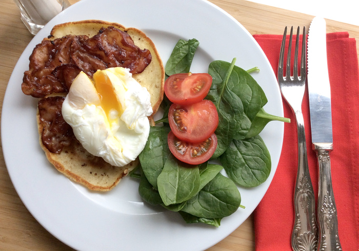 Breakfast pancakes home