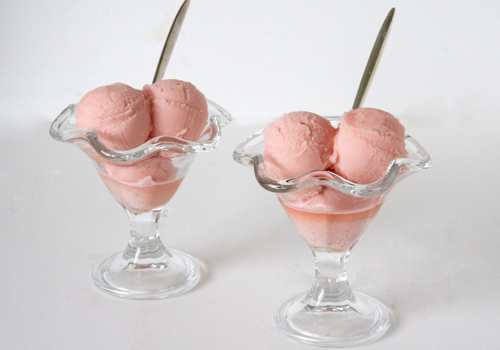 Watermeloen sorbet home