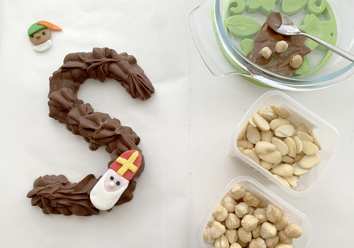 Homemade chocolade letter 18