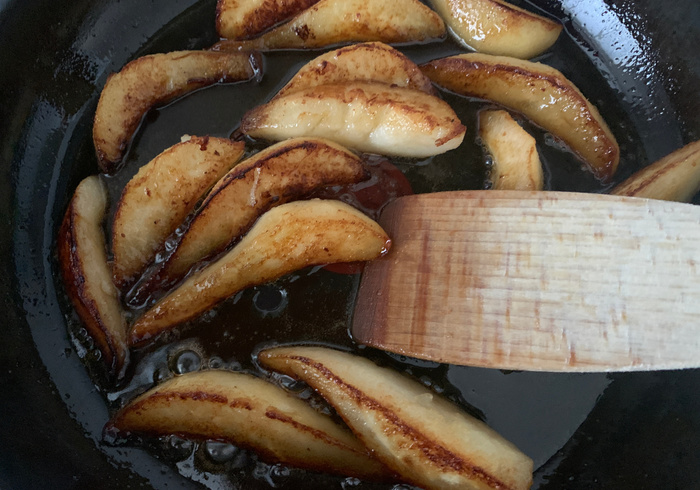 Karnemelk pannenkoeken met peren 06