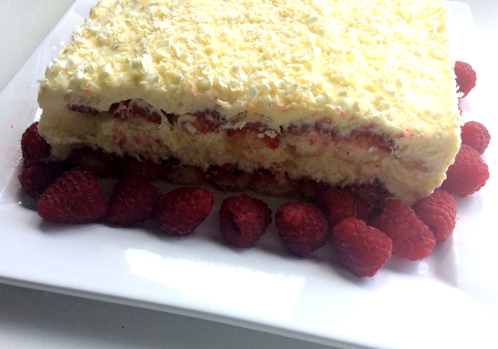 Tiramisu raspberries promo