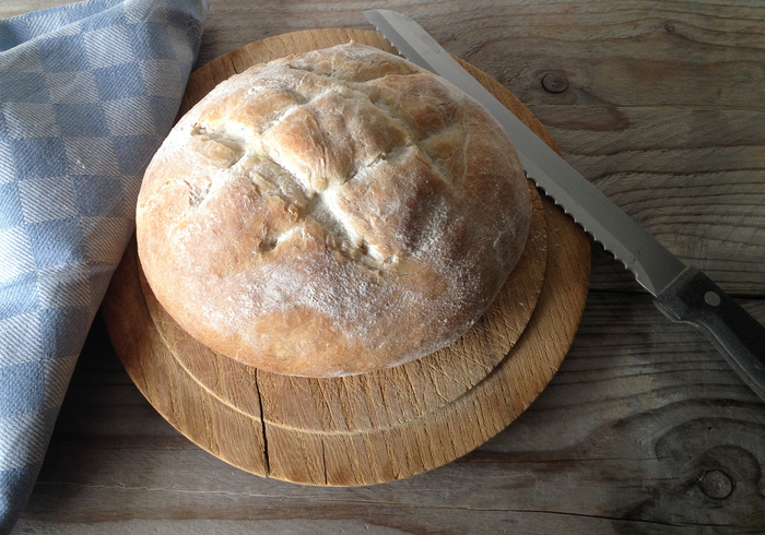 Homemade white bread promoll