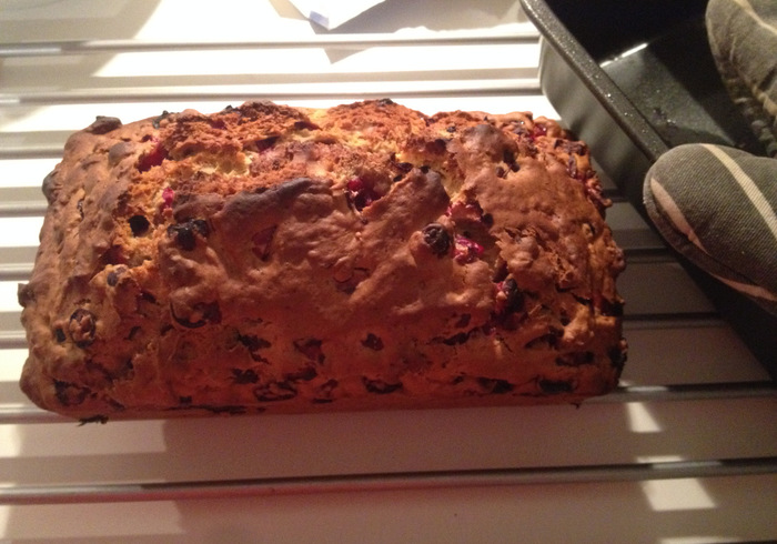 Cranberry walnut bread 21