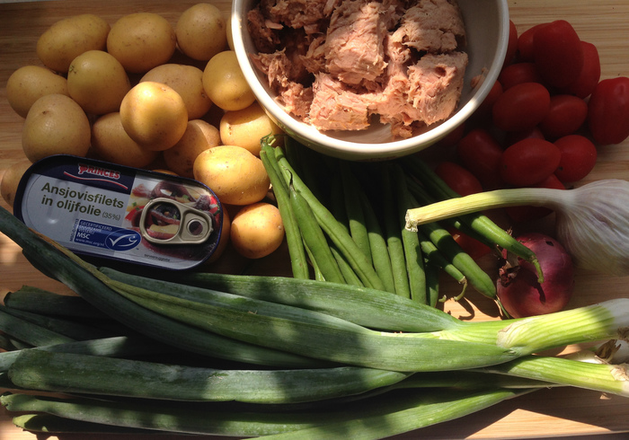 Ligurian tuna salad sidepic