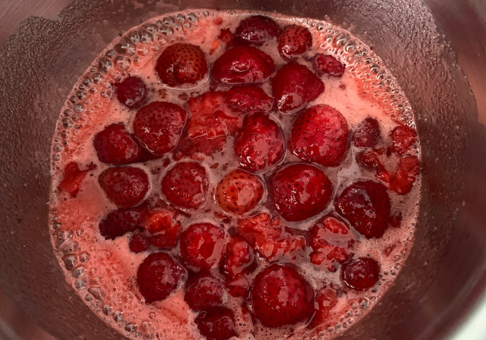 Aardbeien melk 05