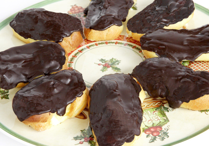 Chocolade eclairs sidepicll