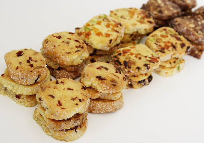 Chocolate fruits nuts cookies sidell