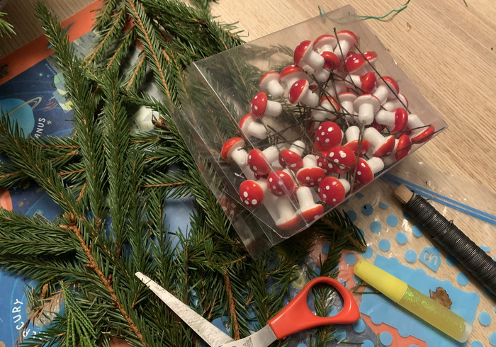 Kerststukje maken 05