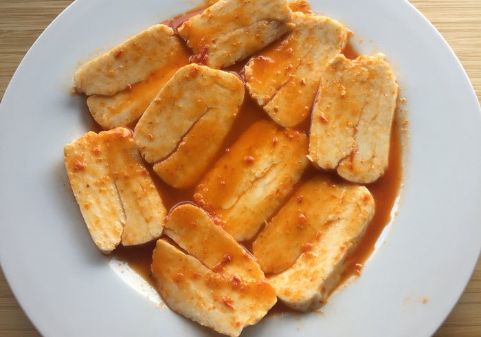 Halloumi salade 06