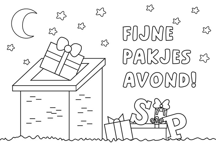 Kleurplaat sinterklaas 2018