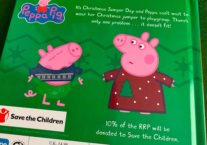 Peppa's christmas jumper day sidepicll