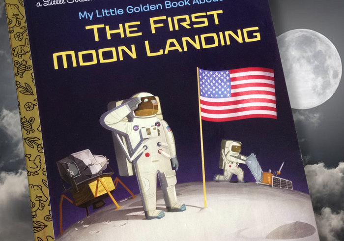 The first moon landing home