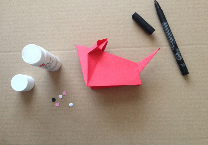 Origami muis 25