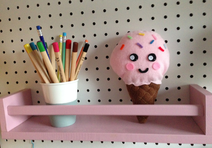 Ice cream plushie home