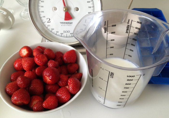 Aardbeien lassi 1
