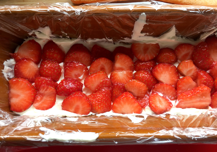 Strawberries cream semifreddo 17