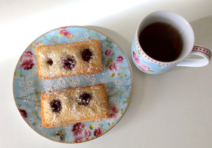 Raspberry financiers home