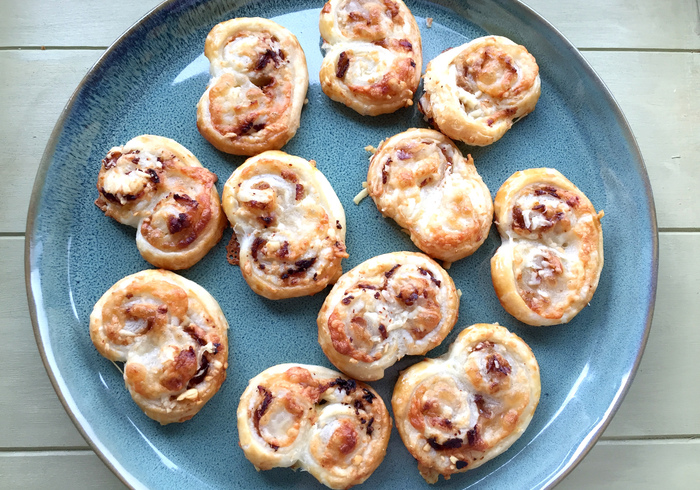 Bacon cheese palmiers sidepicll