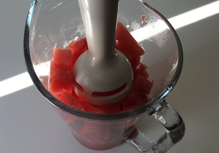 Aardbei watermeloen slushie 07