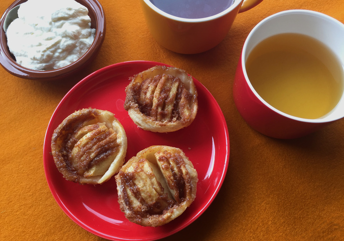 Mini apple tartlets home