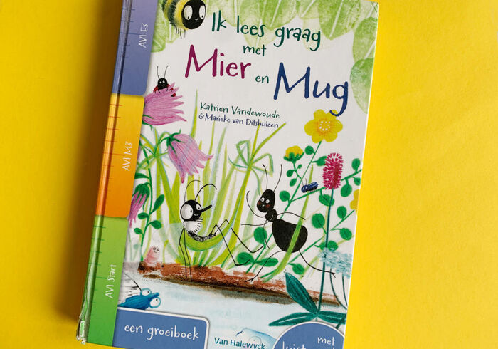 Ik lees graag met mier en mug sidepic