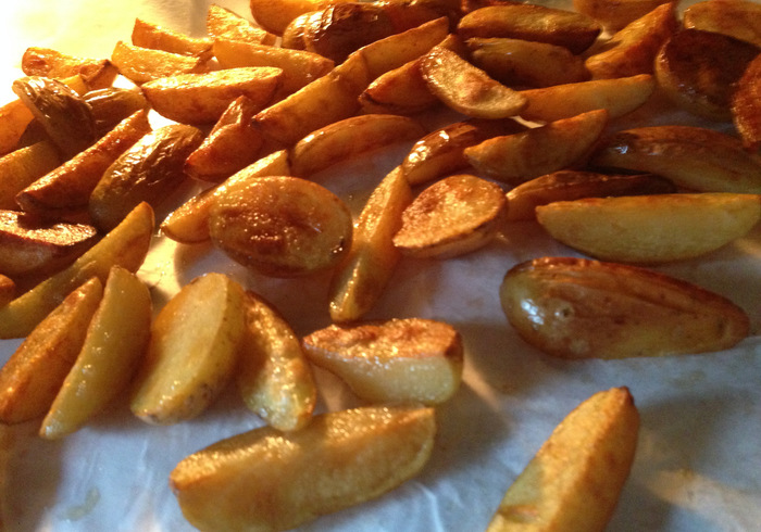 Honey miso garlic potatoes 11