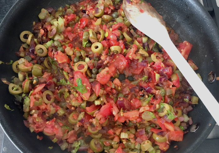 Capelli con caponata 12