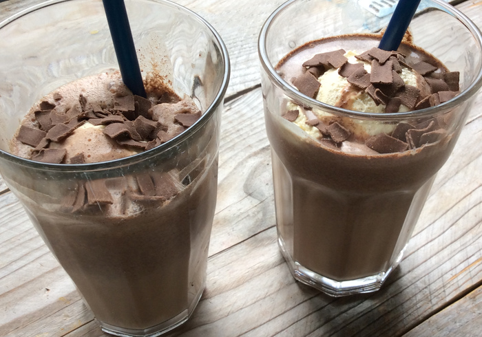 Chocolate milkshake home