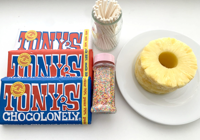 Ananas lollies sidepic