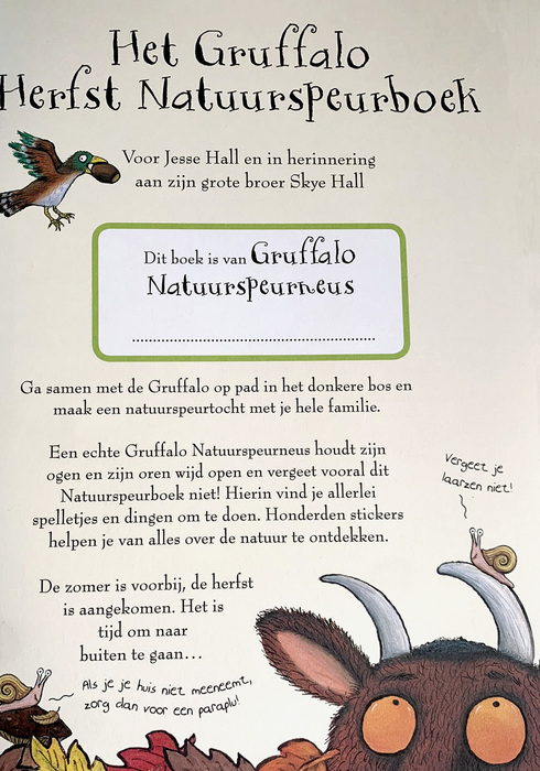 Gruffalo's herfst natuur speurboek 01