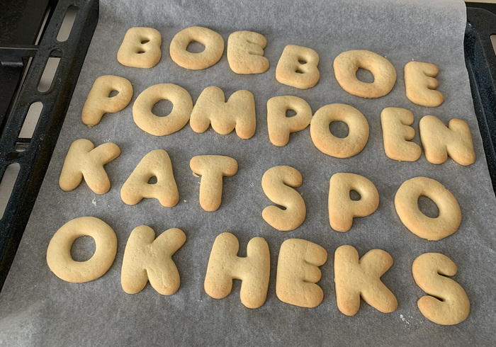 Letter koekjes 07