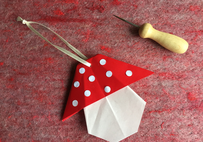 Origami paddenstoel 20