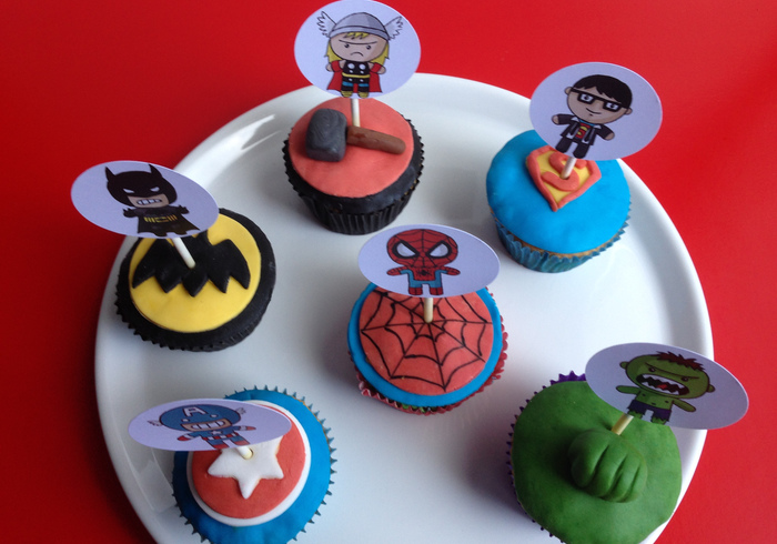 Marvel cupcakes sidepicll
