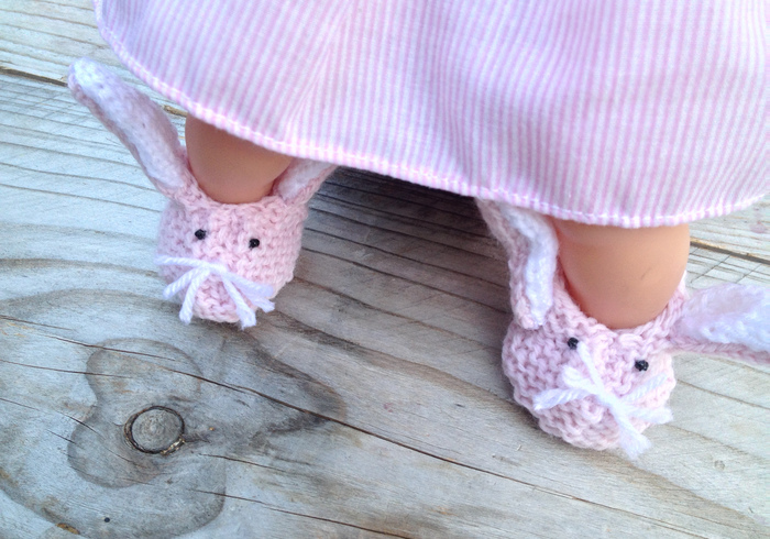 Dolls bunny slippers extra