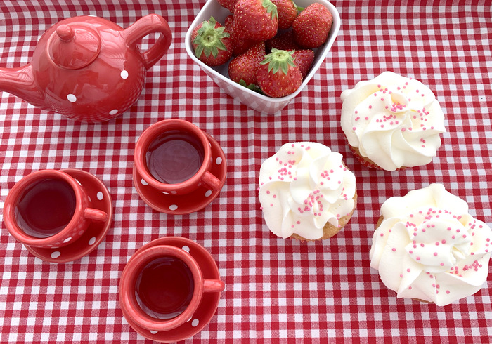 Aardbeien shortcake cupcakes 13