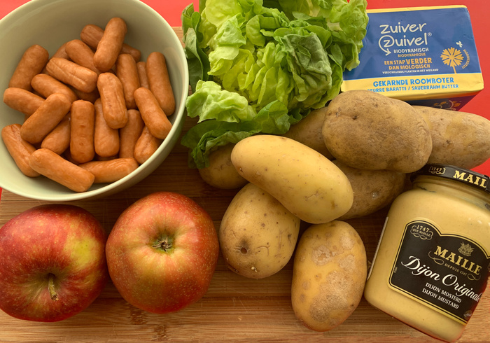 Worstjes aardappel appel hussel sidepic