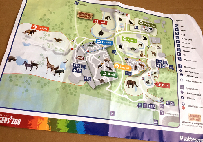 Burgers zoo map