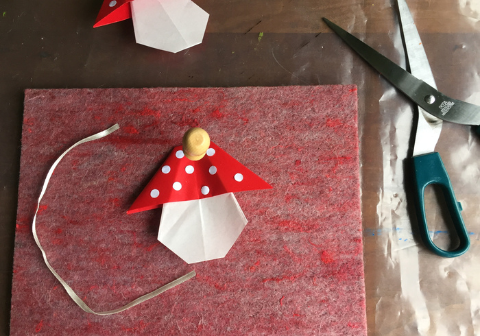Origami paddenstoel 19