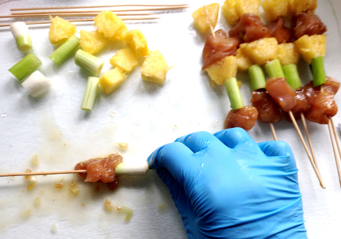 Chicken skewers 10