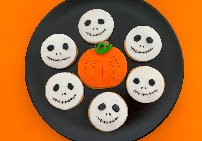 Jack skellington cookies sidepicll