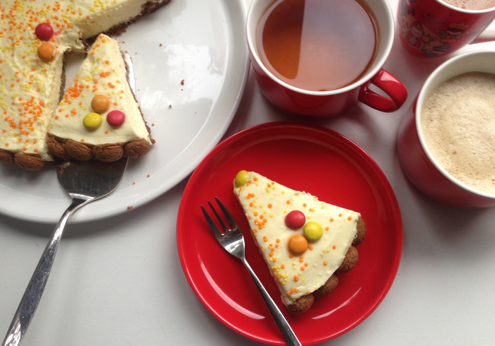 Sinterklaas cheescake sidepicll