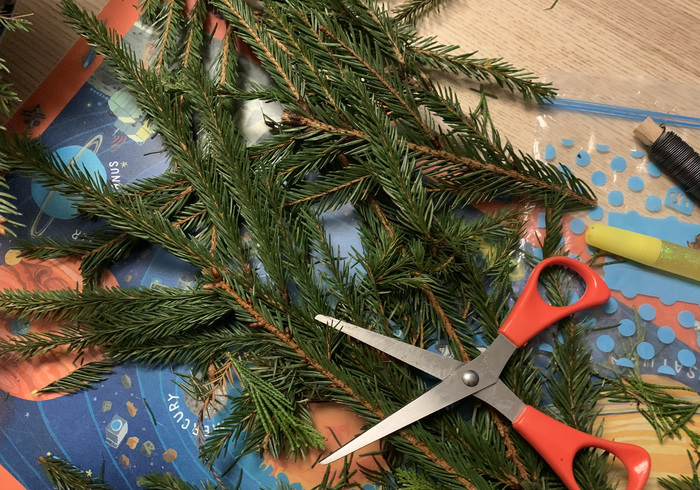 Kerststukje maken 03