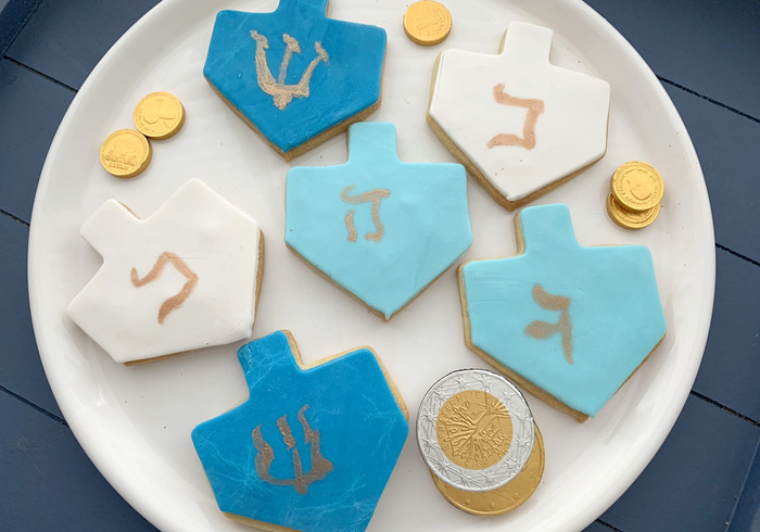 Dreidel koekjes home