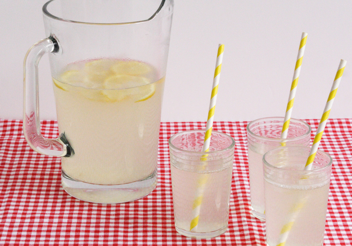 Homemade lemonade home