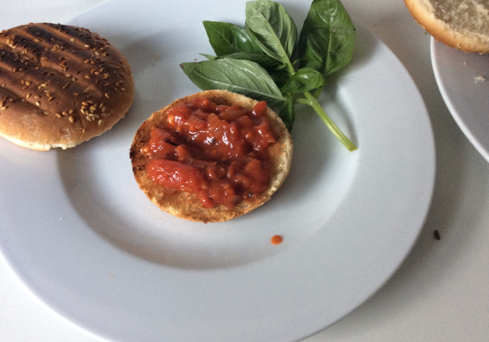 Vegetarian burger 17